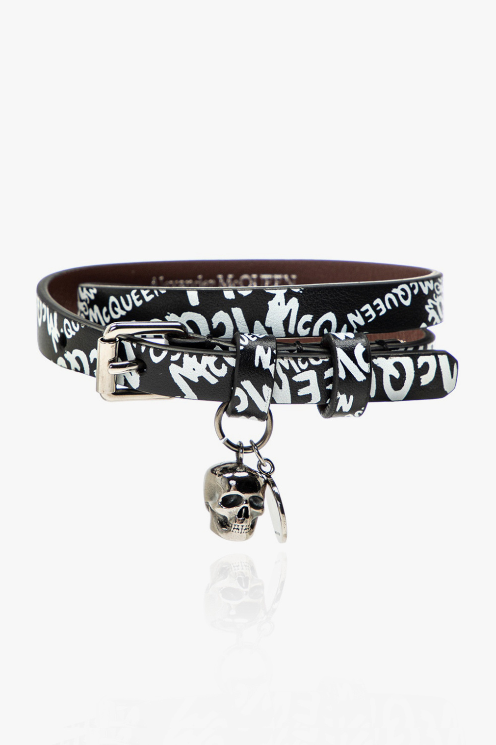 Alexander McQueen Double-wrap bracelet with logo